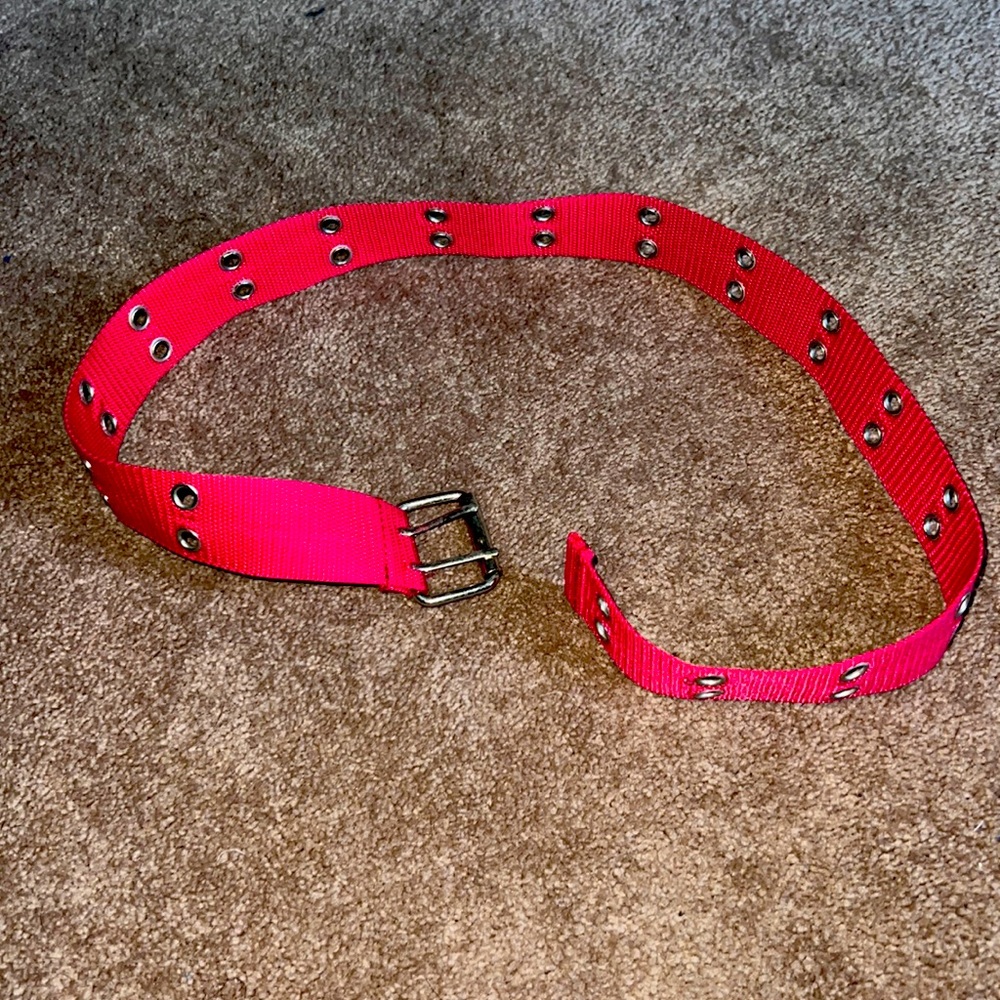 Girls pink belt size small